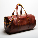 Leather Gym Bag 20" // Mahogany