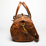 Leather Gym Bag 20" // Distressed Brown