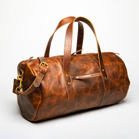 Leather Gym Bag 20" // Distressed Brown