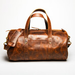 Leather Gym Bag 20" // Distressed Brown