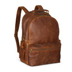 Leather Backpack Rucksack // Distressed Brown