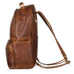 Leather Backpack Rucksack // Distressed Brown