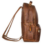 Leather Backpack Rucksack // Distressed Brown