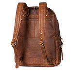 Leather Backpack Rucksack // Distressed Brown