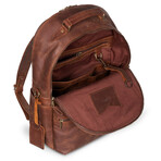 Leather Backpack Rucksack // Distressed Brown