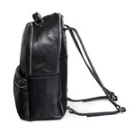 Leather Backpack Rucksack // Black