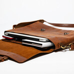 Urban Leather Messenger // Saddle Brown