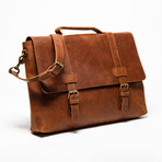 Urban Leather Messenger // Saddle Brown