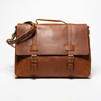 Urban Leather Messenger // Saddle Brown