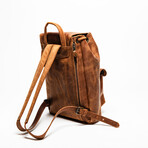 City Leather Backpack 13" // Distressed Brown