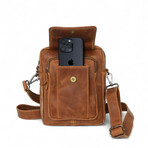 Travel Leather Satchel // Saddle Brown