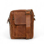 Travel Leather Satchel // Saddle Brown