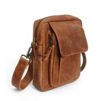 Travel Leather Satchel // Saddle Brown