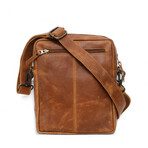 Travel Leather Satchel // Saddle Brown