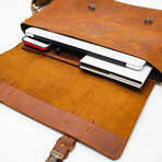 Urban Leather Messenger // Saddle Brown