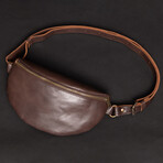 Nexus Leather Belt Bag // Antique Brown