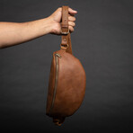 Nexus Leather Belt Bag // Saddle Brown