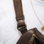 Nexus Leather Belt Bag // Antique Brown