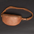 Nexus Leather Belt Bag // Saddle Brown