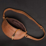 Nexus Leather Belt Bag // Saddle Brown