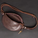 Nexus Leather Belt Bag // Antique Brown