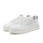 Aleader Men's Classic Lightweight Comfort Fashion Sneakers // White Navy (US: 7)