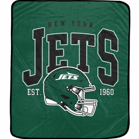 Vintage Arch Block Blanket // New York Jets