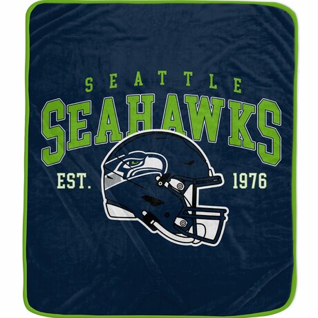 Vintage Arch Block Blanket // Seattle Seahawks