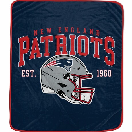 Vintage Arch Block Blanket // New England Patriots