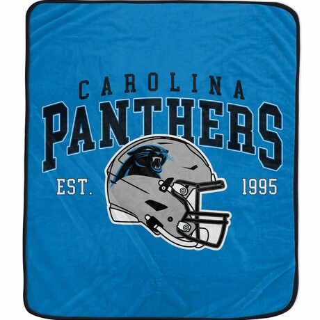 Vintage Arch Block Blanket // Carolina Panthers