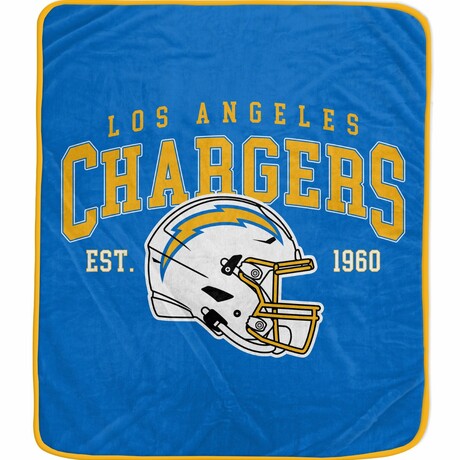 Vintage Arch Block Blanket // Los Angeles Chargers