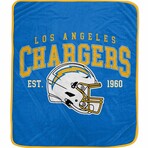 Vintage Arch Block Blanket // Los Angeles Chargers