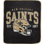 Vintage Arch Block Blanket // New Orleans Saints