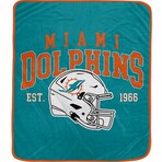 Vintage Arch Block Blanket // Miami Dolphins