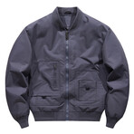 Insulated Bomber Jacket // Gray (L)