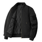 Lined Bomber Jacket // Black (M)