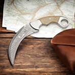 Damascus Karambit Knife // Steelo Camel