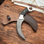 Damascus Karambit Knife // Steelo Black