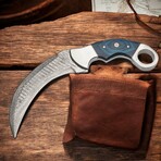 Damascus Karambit Knife // Steelo Blue