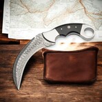 Damascus Karambit Knife // Steelo Black