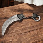 Damascus Karambit Knife // Olivia