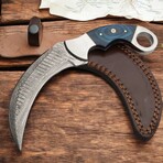 Damascus Karambit Knife // Steelo Blue