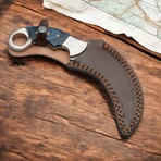 Damascus Karambit Knife // Steelo Blue