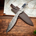 Damascus Machete // Blue Dollar