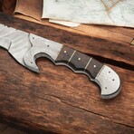 Damascus Machete // Rose Wood