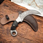 Damascus Karambit Knife // Steelo Black