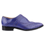 Dallas // Leather Brogue Oxford Shoes // Purple (US: 9)