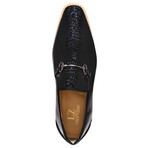 Elvish // 3D Print Leather Loafers // Black (US: 11)