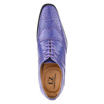 Dallas // Leather Brogue Oxford Shoes // Purple (US: 11)