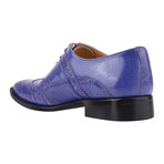 Dallas // Leather Brogue Oxford Shoes // Purple (US: 9.5)